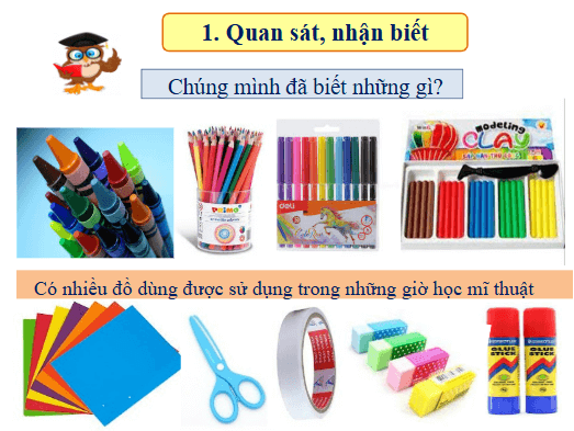 Giáo án điện tử Mĩ thuật lớp 1 Cánh diều Bài 9: Cùng nhau ôn tập học kì I | PPT Mĩ thuật 1