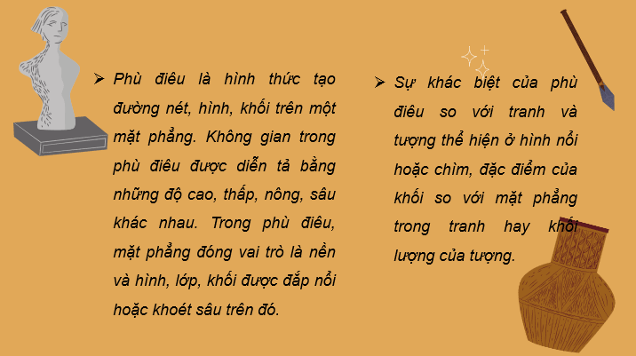 Giáo án điện tử Mĩ thuật 10 Kết nối tri thức Bài 2: Phù điêu | PPT Mĩ thuật 10