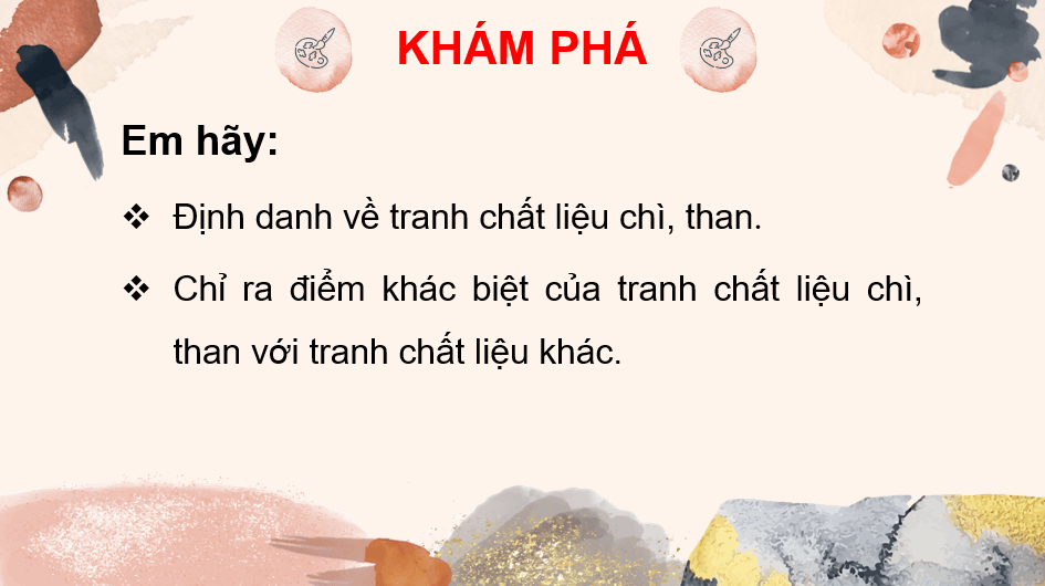 Giáo án điện tử Mĩ thuật 10 Kết nối tri thức Bài 2: Tranh chất liệu chì, than | PPT Mĩ thuật 10