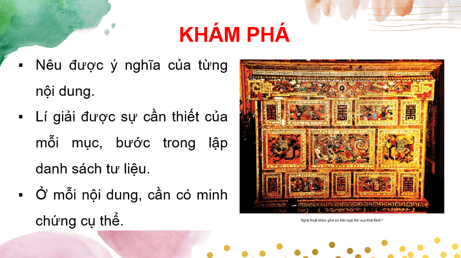 Giáo án điện tử Mĩ thuật 10 Kết nối tri thức Bài 3: Một số nét tiêu biểu của mĩ thuật Việt Nam | PPT Mĩ thuật 10
