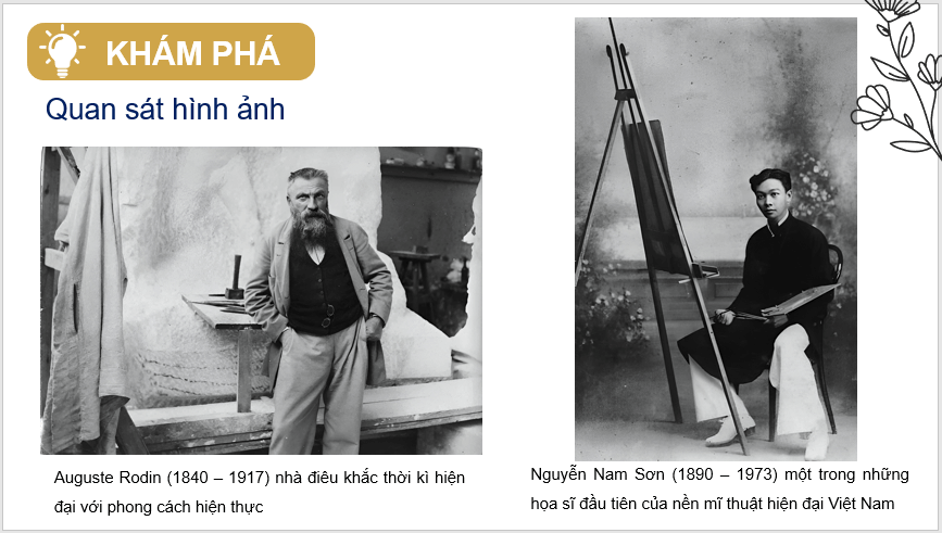 Giáo án điện tử Mĩ thuật 11 Kết nối tri thức Bài 2: Tìm hiểu tác giả trong lĩnh vực mĩ thuật | PPT Mĩ thuật 11