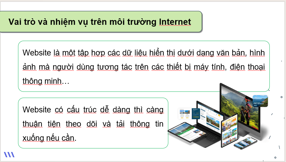 Giáo án điện tử Mĩ thuật 12 Kết nối tri thức Bài 2: Thiết kế mĩ thuật giao diện website | PPT Mĩ thuật 12
