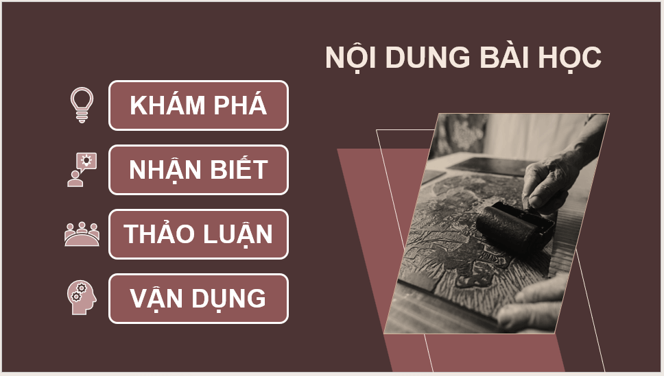 Giáo án điện tử Mĩ thuật 12 Kết nối tri thức Bài 2: Thực hành tranh in độc bản | PPT Mĩ thuật 12