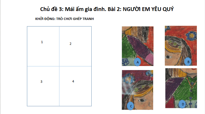 Giáo án điện tử Mĩ thuật lớp 3 Chân trời sáng tạo Bài 2: Người em yêu quý | PPT Mĩ thuật 3