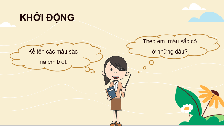 Giáo án điện tử Mĩ thuật lớp 3 Kết nối tri thức Chủ đề 3: Màu sắc em yêu | PPT Mĩ thuật 3