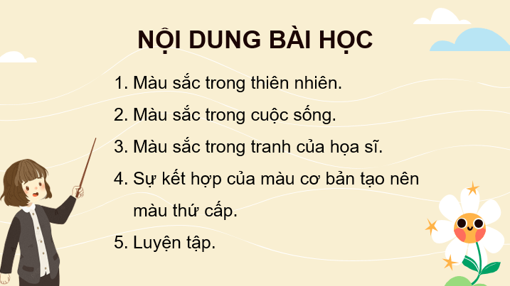Giáo án điện tử Mĩ thuật lớp 3 Kết nối tri thức Chủ đề 3: Màu sắc em yêu | PPT Mĩ thuật 3
