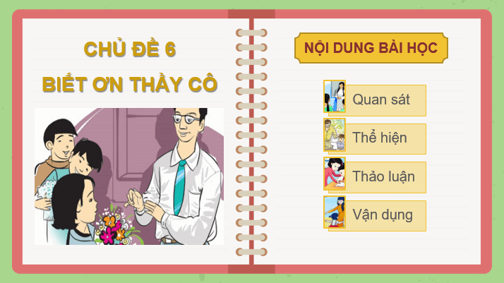 Giáo án điện tử Mĩ thuật lớp 3 Kết nối tri thức Chủ đề 6: Biết ơn thầy cô | PPT Mĩ thuật 3
