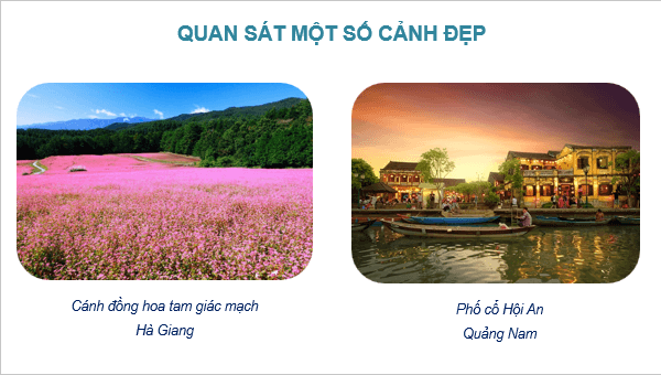 Giáo án điện tử Mĩ thuật lớp 4 Kết nối tri thức Chủ đề 3: Cảnh đẹp quê hương | PPT Mĩ thuật 4
