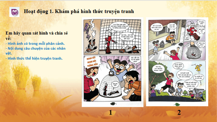 Giáo án điện tử Mĩ thuật lớp 5 Chân trời sáng tạo Bài 2: Sáng tác truyện tranh | PPT Mĩ thuật 5