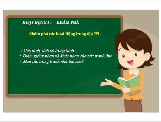 Giáo án điện tử Mĩ thuật lớp 5 Chân trời sáng tạo Bài 3: Ngày Tết trong gia đình | PPT Mĩ thuật 5