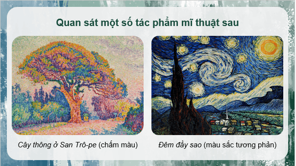 Giáo án điện tử Mĩ thuật lớp 5 Kết nối tri thức Chủ đề 1: Yếu tố tạo hình trong thực hành, sáng tạo theo chủ đề | PPT Mĩ thuật 5