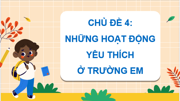 Giáo án điện tử Mĩ thuật lớp 5 Kết nối tri thức Chủ đề 4: Những hoạt động yêu thích ở trường em | PPT Mĩ thuật 5