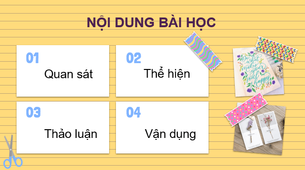 Giáo án điện tử Mĩ thuật 6 Kết nối tri thức Bài 10: Thiết kế thiệp chúc mừng | PPT Mĩ thuật 6