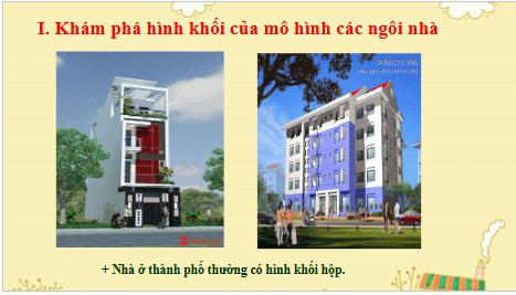 Giáo án điện tử Mĩ thuật 6 Chân trời sáng tạo Bài 3: Khu nhà tương lai | PPT Mĩ thuật 6