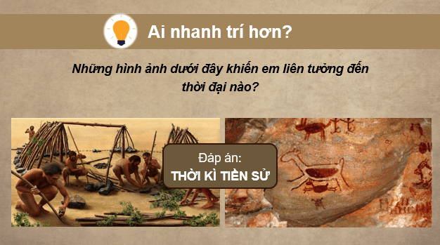 Giáo án điện tử Mĩ thuật 6 Kết nối tri thức Bài 7: Mĩ thuật thế giới thời kì tiền sử | PPT Mĩ thuật 6