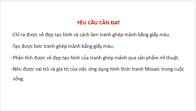 Giáo án điện tử Mĩ thuật 7 Chân trời sáng tạo Bài 12: Những mảnh ghép thú vị | PPT Mĩ thuật 7