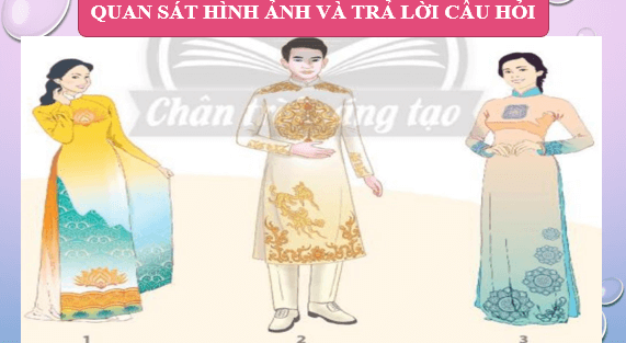 Giáo án điện tử Mĩ thuật 7 Chân trời sáng tạo Bài 4: Trang phục áo dài với họa tiết dân tộc | PPT Mĩ thuật 7