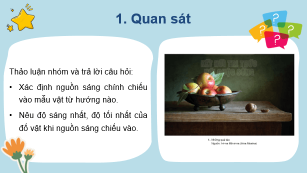 Giáo án điện tử Mĩ thuật 7 Kết nối tri thức Bài 9: Tìm hiểu nguồn sáng trong tranh | PPT Mĩ thuật 7