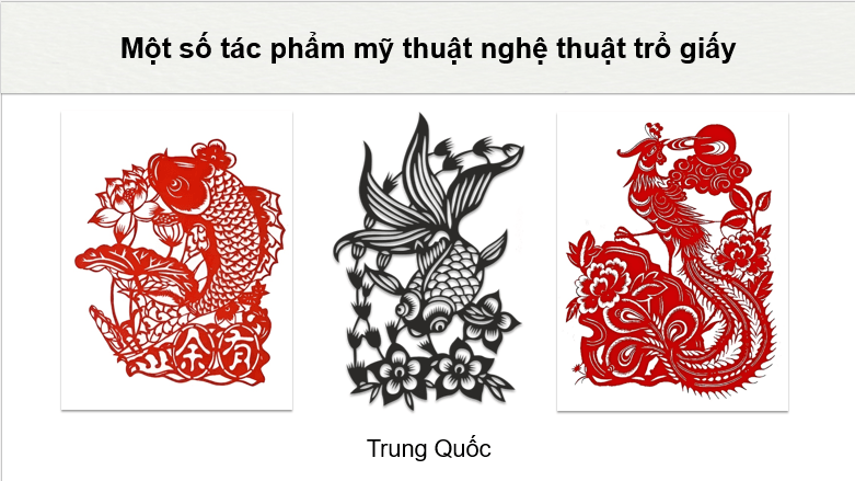 Giáo án điện tử Mĩ thuật 8 Kết nối tri thức Bài 10: Nghệ thuật trổ giấy trong trang trí | PPT Mĩ thuật 8