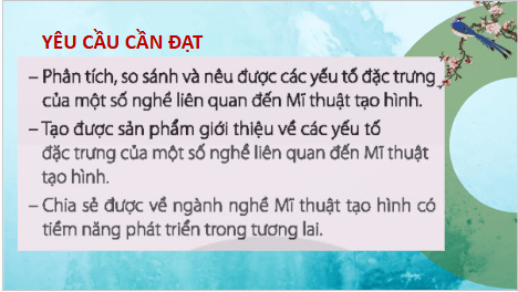 Giáo án điện tử Mĩ thuật 8 Chân trời sáng tạo Bài 16: Đặc trưng của một số nghề liên quan đến Mĩ thuật tạo hình | PPT Mĩ thuật 8