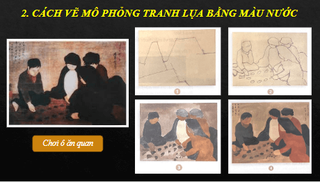 Giáo án điện tử Mĩ thuật 8 Chân trời sáng tạo Bài 5: Nét đẹp trong tranh lụa của họa sĩ Nguyễn Phan Chánh | PPT Mĩ thuật 8