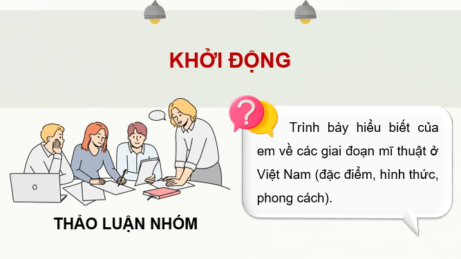 Giáo án điện tử Mĩ thuật 9 Kết nối tri thức Bài 13: Khuynh hướng sáng tác mĩ thuật | PPT Mĩ thuật 9