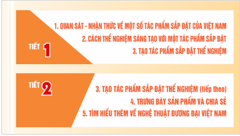Giáo án điện tử Mĩ thuật 9 Chân trời sáng tạo Bài 14: Nghệ thuật sắp đặt | PPT Mĩ thuật 9