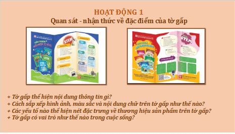 Giáo án điện tử Mĩ thuật 9 Chân trời sáng tạo Bài 8: Thiết kế tờ gấp | PPT Mĩ thuật 9