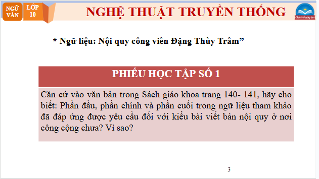 Giáo án điện tử bài Viết một bản nội quy ở nơi công cộng | PPT Văn 10 Chân trời sáng tạo