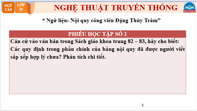 Giáo án điện tử bài Viết một bản nội quy ở nơi công cộng | PPT Văn 10 Chân trời sáng tạo