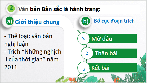 Giáo án điện tử bài Bản sắc là hành trang | PPT Văn 10 Cánh diều