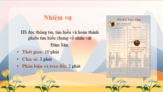 Giáo án điện tử bài Đăm Săn đi bắt Nữ Thần Mặt Trời | PPT Văn 10 Kết nối tri thức