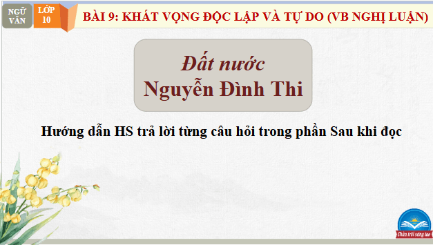 Giáo án điện tử bài Đất nước | PPT Văn 10 Chân trời sáng tạo