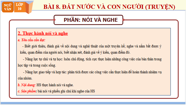 Giáo án điện tử bài Giới thiệu, đánh giá nội dung, nghệ thuật của một tác phẩm tự sự hoặc tác phẩm kịch | PPT Văn 10 Chân trời sáng tạo