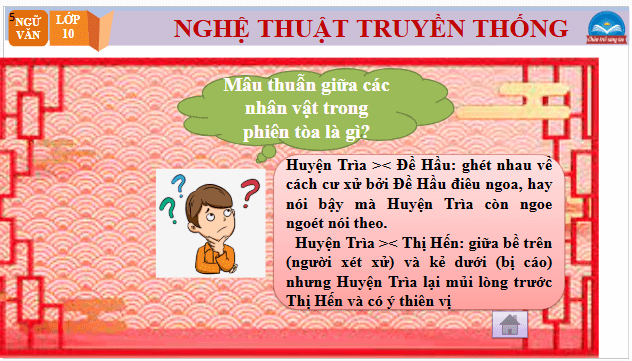 Giáo án điện tử bài Huyện Trìa, Đề Hầu, Thầy Nghêu mắc lỡm Thị Hến | PPT Văn 10 Chân trời sáng tạo