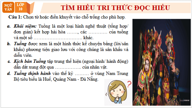 Giáo án điện tử bài Huyện Trìa xử án | PPT Văn 10 Chân trời sáng tạo