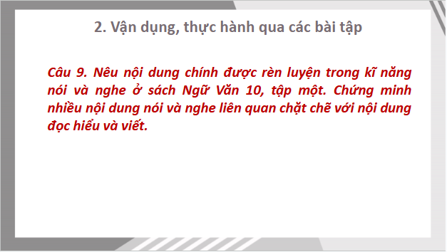 Giáo án điện tử bài Nói và nghe trang 120 | PPT Văn 10 Cánh diều