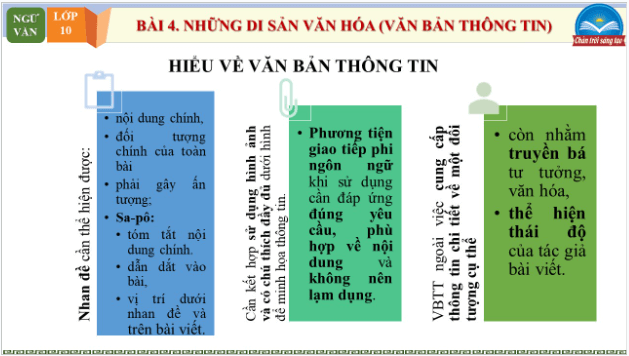 Giáo án điện tử bài Ôn tập trang 107, 108 | PPT Văn 10 Chân trời sáng tạo