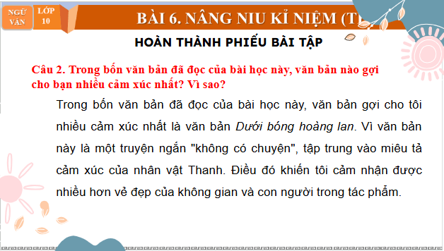 Giáo án điện tử bài Ôn tập trang 28 Tập 2 | PPT Văn 10 Chân trời sáng tạo