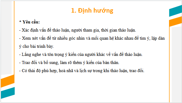 Giáo án điện tử bài Thảo luận về một vấn đề có những ý kiến khác nhau | PPT Văn 10 Cánh diều