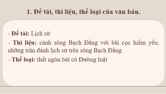 Giáo án điện tử bài Bạch Đằng hải khẩu | PPT Văn 10 Kết nối tri thức