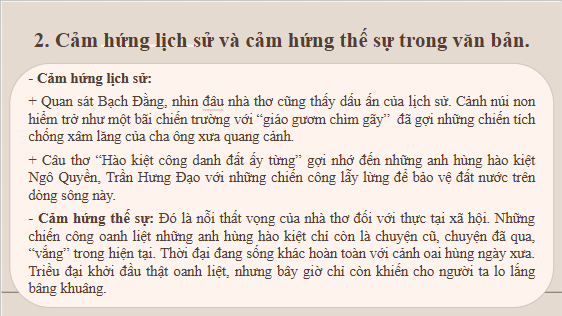 Giáo án điện tử bài Bạch Đằng hải khẩu | PPT Văn 10 Kết nối tri thức