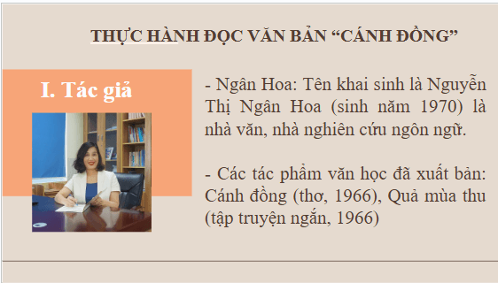 Giáo án điện tử bài Cánh đồng | PPT Văn 10 Kết nối tri thức