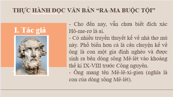 Giáo án điện tử bài Ra-ma buộc tội | PPT Văn 10 Kết nối tri thức