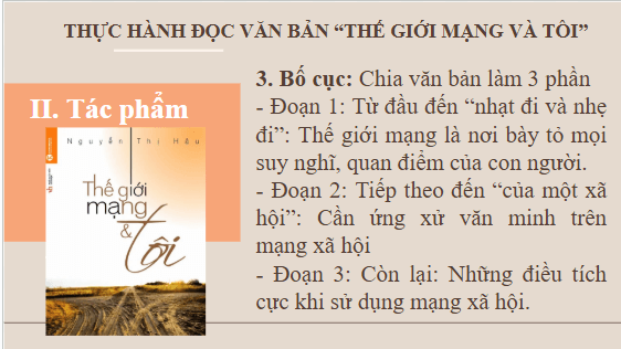 Giáo án điện tử bài Thế giới mạng & tôi | PPT Văn 10 Kết nối tri thức