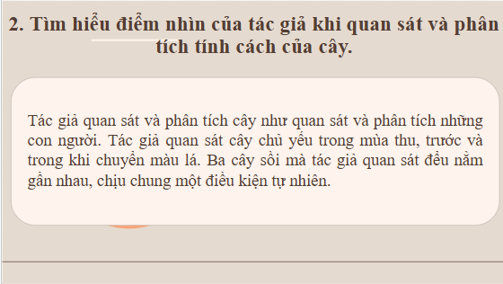 Giáo án điện tử bài Tính cách của cây | PPT Văn 10 Kết nối tri thức