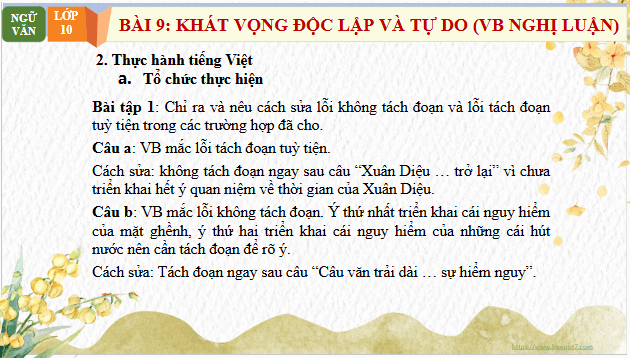 Giáo án điện tử bài Thực hành tiếng Việt trang 100 Tập 2 | PPT Văn 10 Chân trời sáng tạo