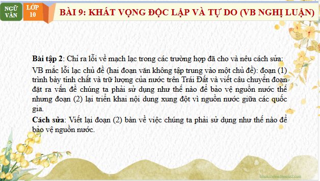 Giáo án điện tử bài Thực hành tiếng Việt trang 100 Tập 2 | PPT Văn 10 Chân trời sáng tạo