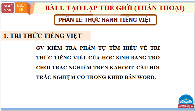 Giáo án điện tử bài Thực hành tiếng Việt trang 19 | PPT Văn 10 Chân trời sáng tạo