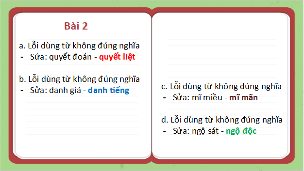 Giáo án điện tử bài Thực hành tiếng Việt trang 32 | PPT Văn 10 Cánh diều